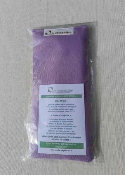 Masque de relaxation pour les yeux, bio en graines de lin